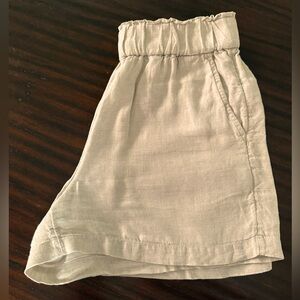 J. Crew Pull-On Linen Shorts in Flax - Sz S